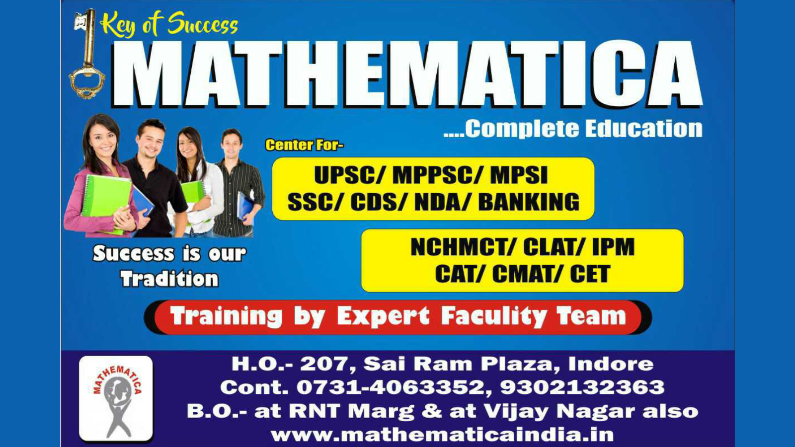 Mathematica Complete IAS Education Indore Hero Slider - 2