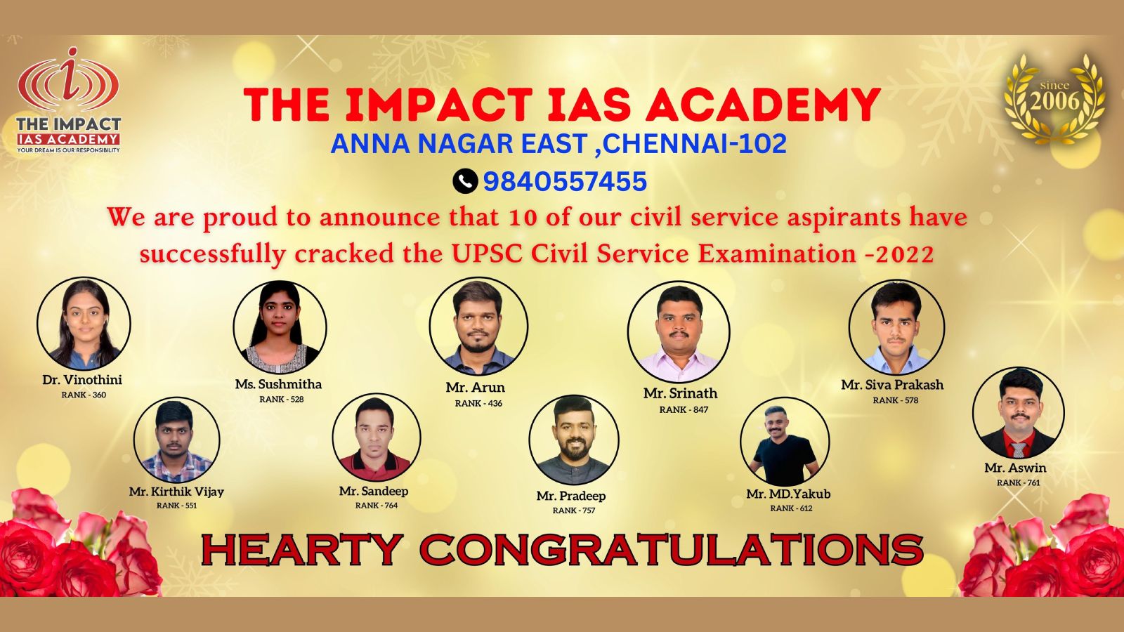 The Impact IAS Academy Chennai Hero Slider - 1